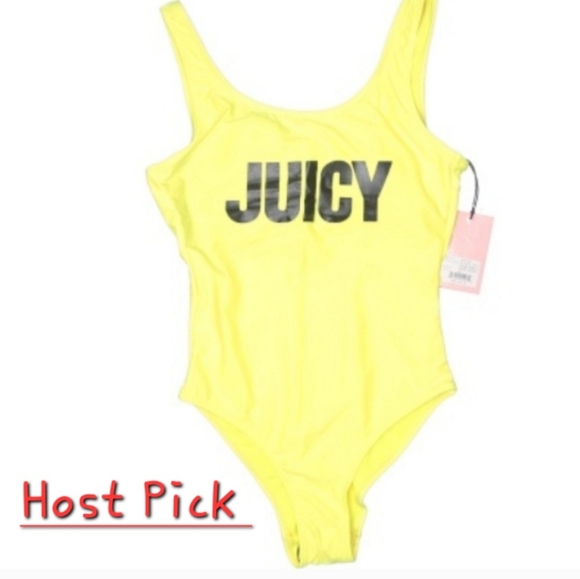 Juicy Couture Other - Juicy Couture neon yellow swimsuit